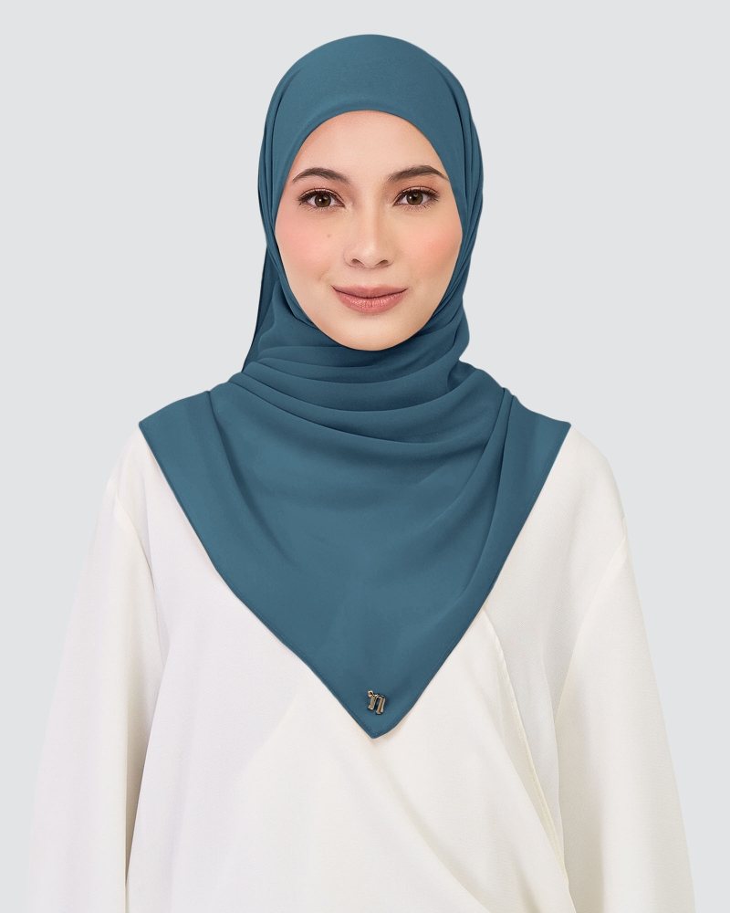 Image of CHIFFON SQUARE - MARITIME BLUE