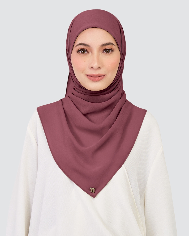 Image of CHIFFON SQUARE - MAROON