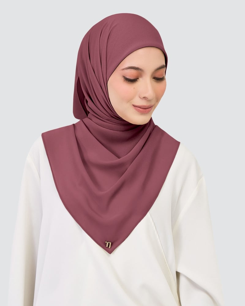 CHIFFON SQUARE - MAROON