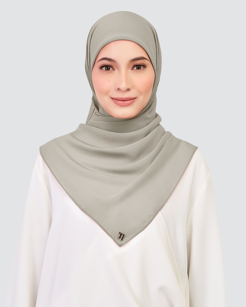 Image of CHIFFON SQUARE - OPAL GRAY