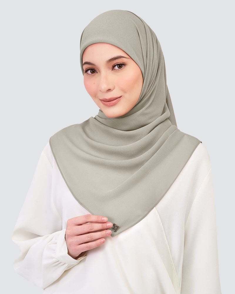 CHIFFON SQUARE - OPAL GRAY