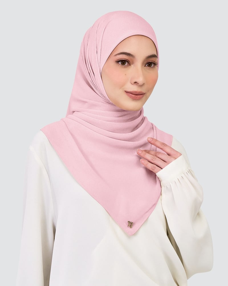 CHIFFON SQUARE - PINK LAVENDER