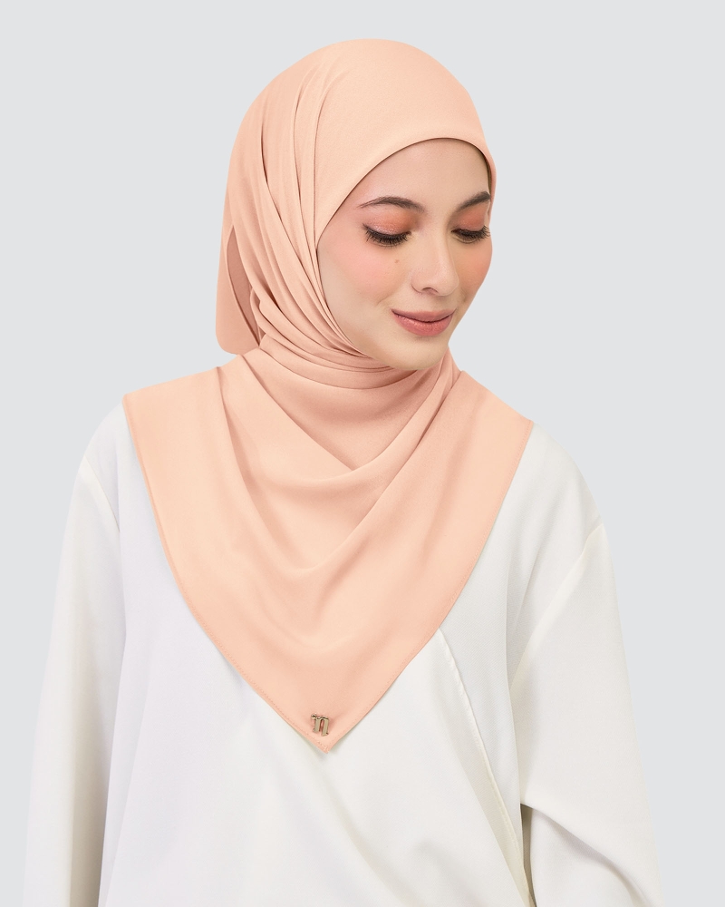 CHIFFON SQUARE - SILVER PINK