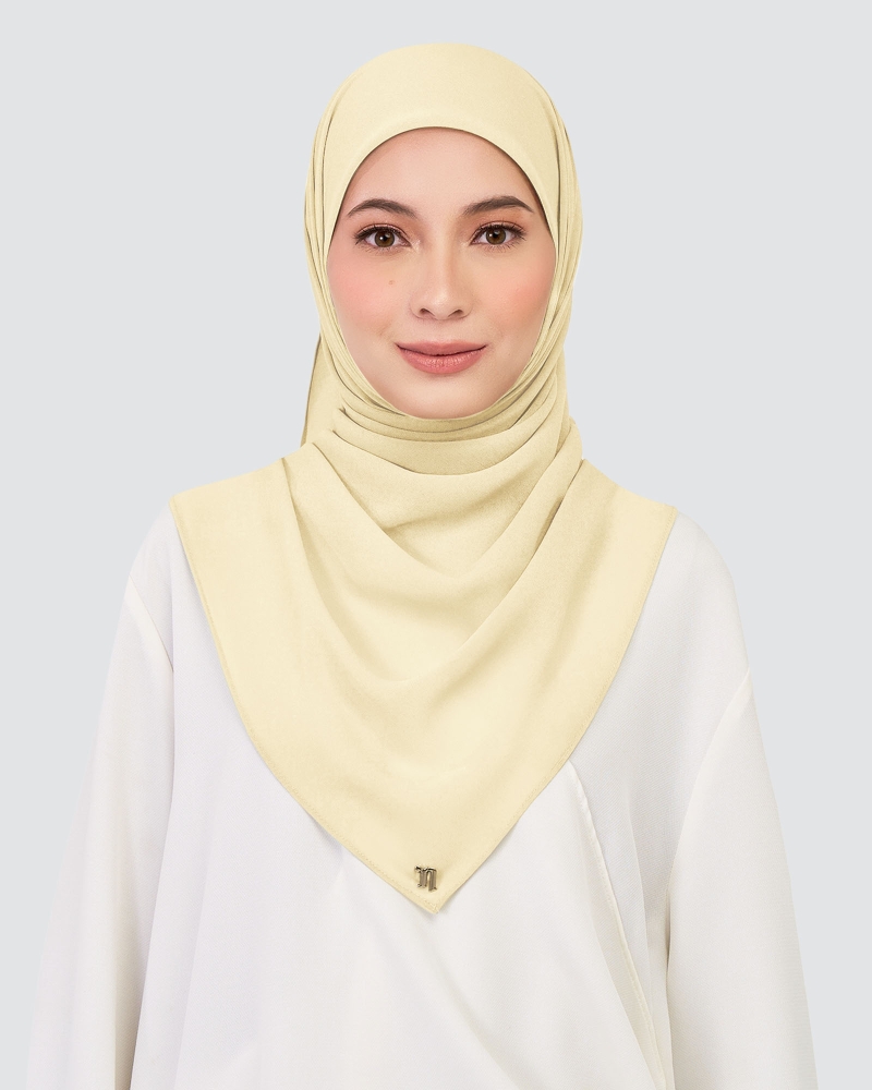 Image of CHIFFON SQUARE - WHITE SAND