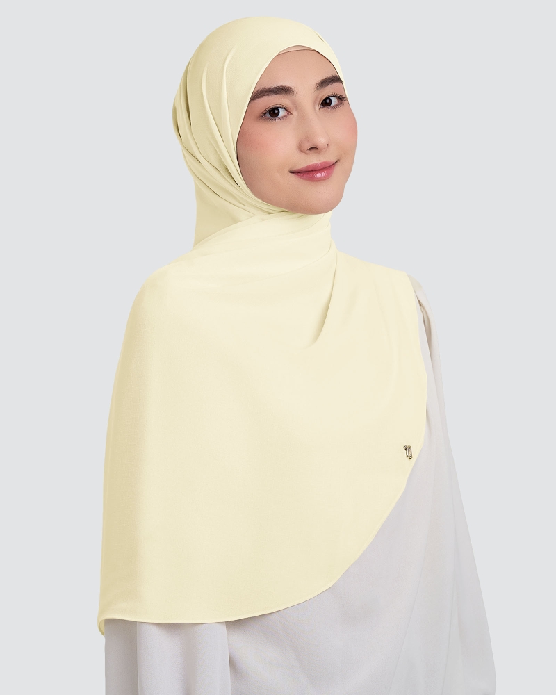 Image of CLEO CHIFFON SHAWL - PEARL
