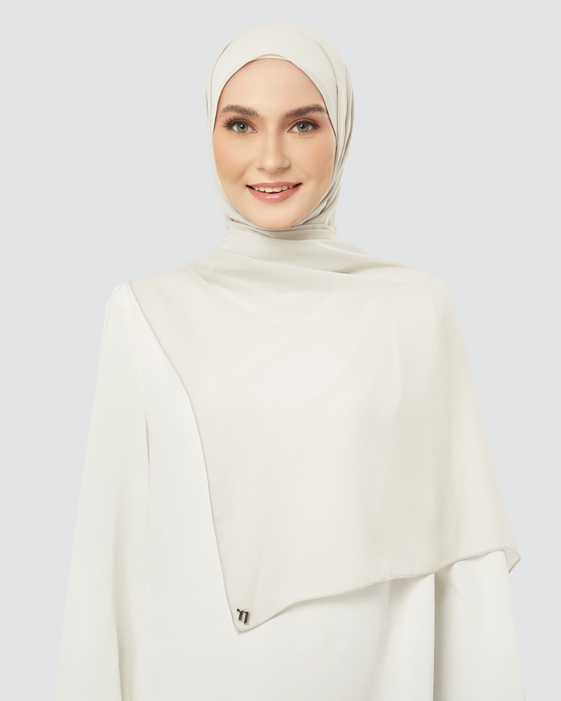 Image of CLOUD CHIFFON SHAWL - MARBLE
