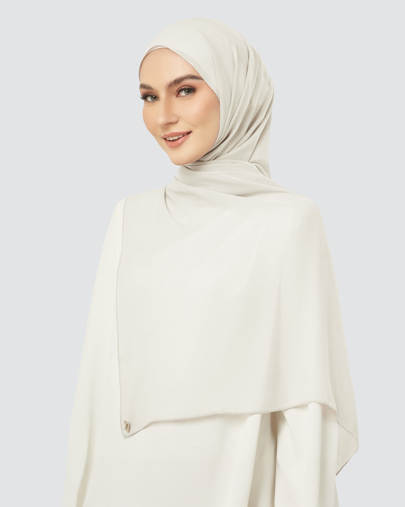 Image of CLOUD CHIFFON SHAWL - MARBLE