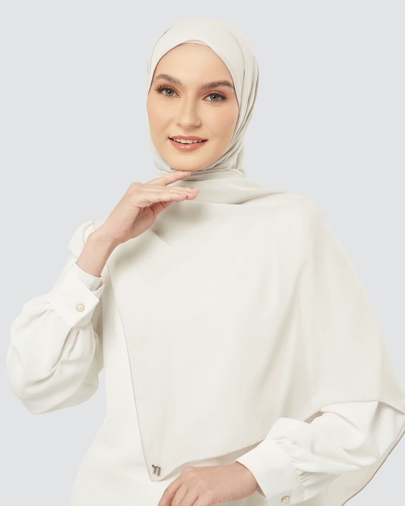 Image of CLOUD CHIFFON SHAWL - MARBLE