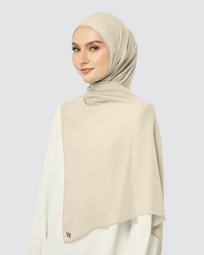 CLOUD CHIFFON SHAWL - MOONSTONE