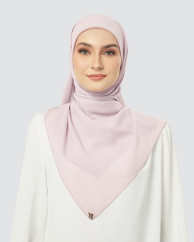 Image of CLOUD CHIFFON SQUARE - BOUGAINVILLEA