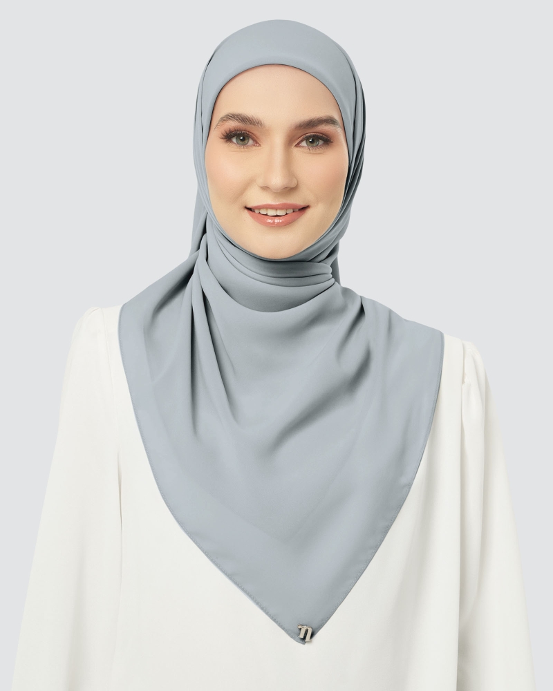 Image of CLOUD CHIFFON SQUARE - CHAMBRAY