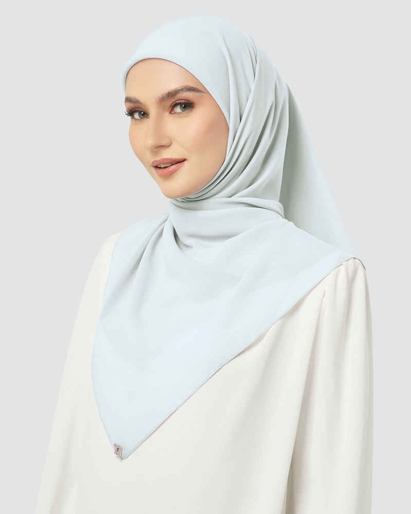 Image of CLOUD CHIFFON SQUARE - GLACIER