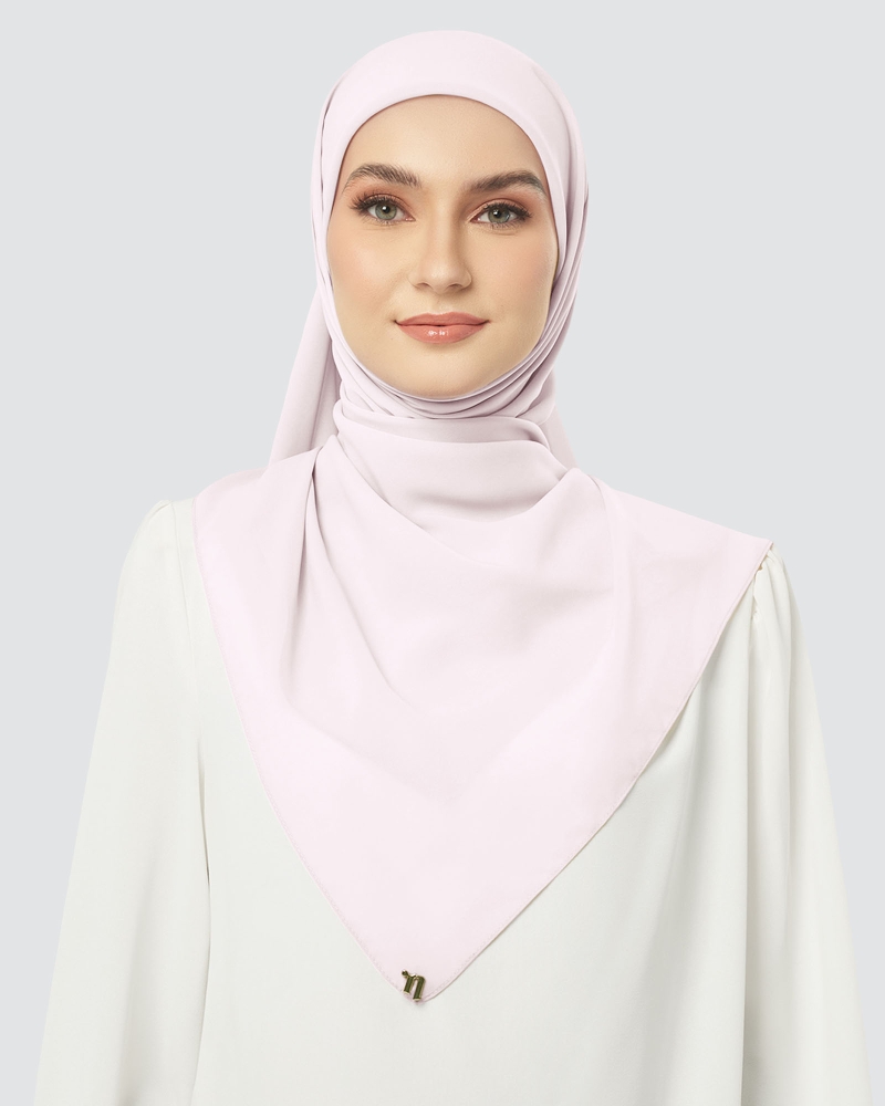 Image of CLOUD CHIFFON SQUARE - PETAL