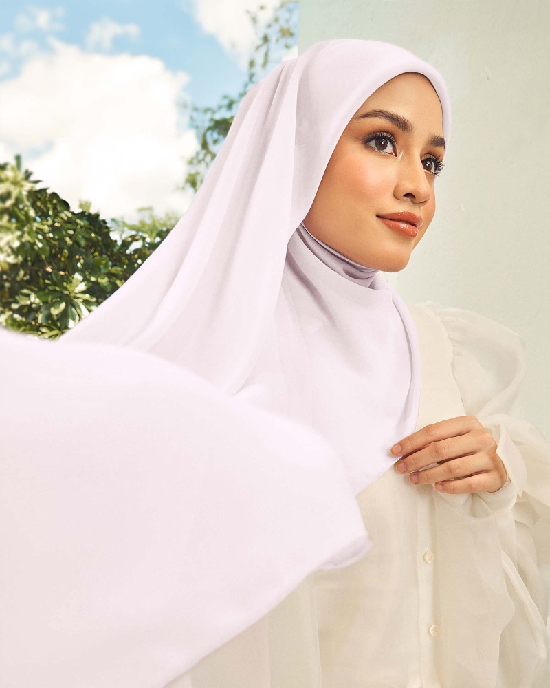 Image of CLOUD CHIFFON SQUARE - PETAL