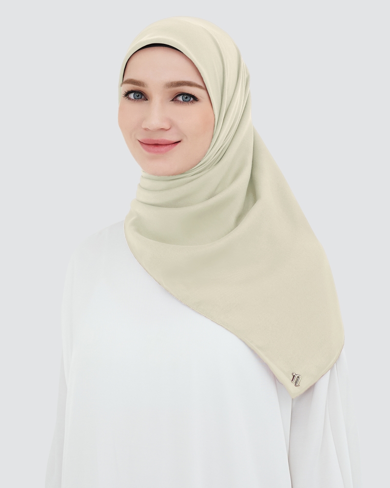 Image of COTTON VOILE SQUARE - BEIGE