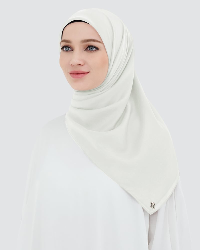 Image of COTTON VOILE SQUARE - WHITE