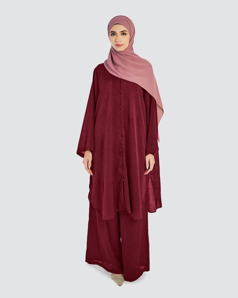 Image of DUBAI CO-ORDS - RED BERRY