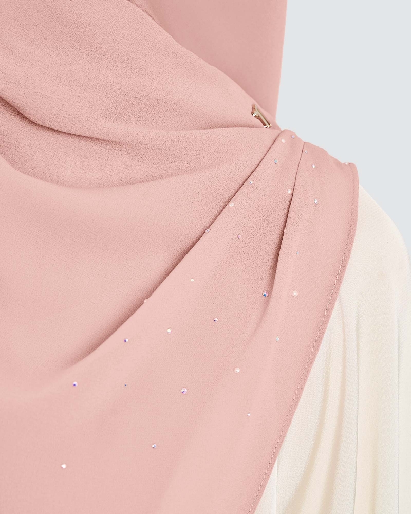 Image of EASYON PLEATED CRYSTAL TWIST - BLOSSOM