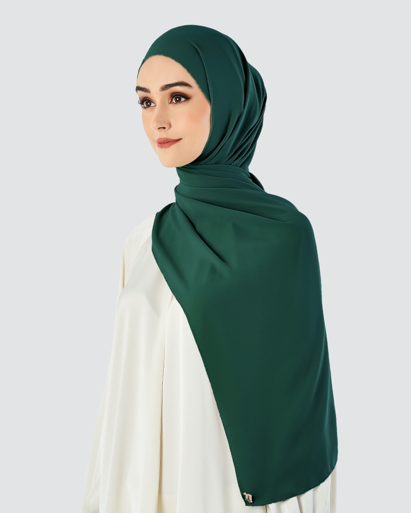 Image of EILA CHIFFON SHAWL - DEEP TEAL