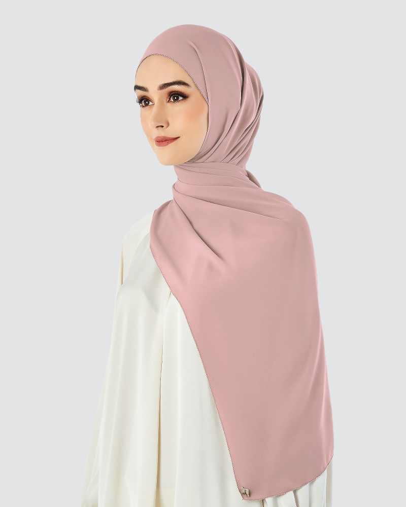 Image of EILA CHIFFON SHAWL - FRENCH ROSE