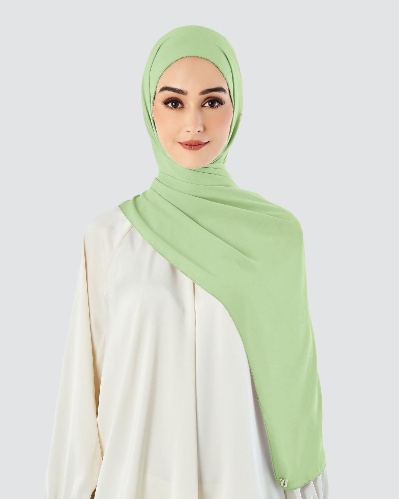Image of EILA CHIFFON SHAWL - GOOSEBERRY