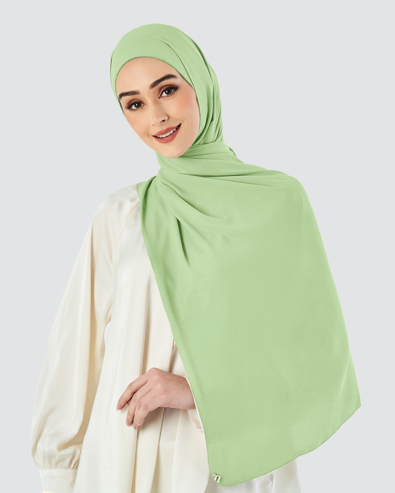 Image of EILA CHIFFON SHAWL - GOOSEBERRY
