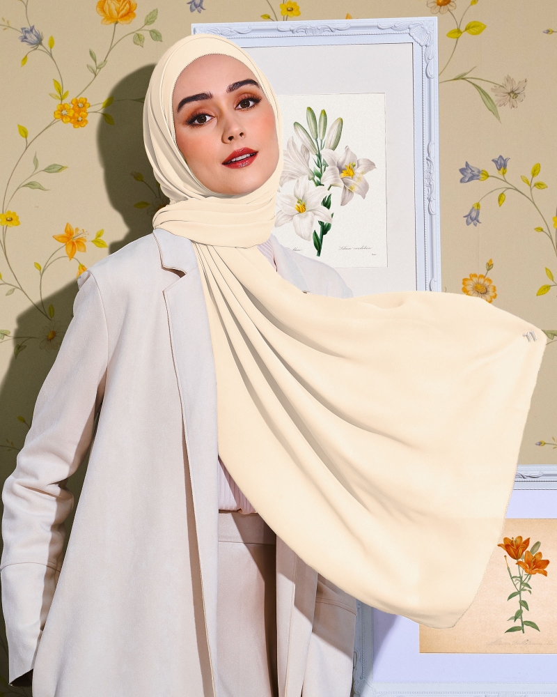 EILA CHIFFON SHAWL - MARIGOLD