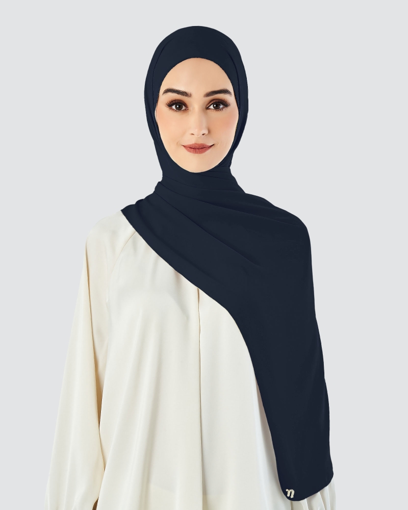Image of EILA CHIFFON SHAWL - MARITIME