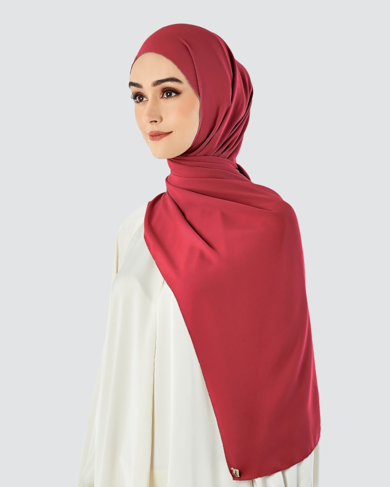 Image of EILA CHIFFON SHAWL - ROSE