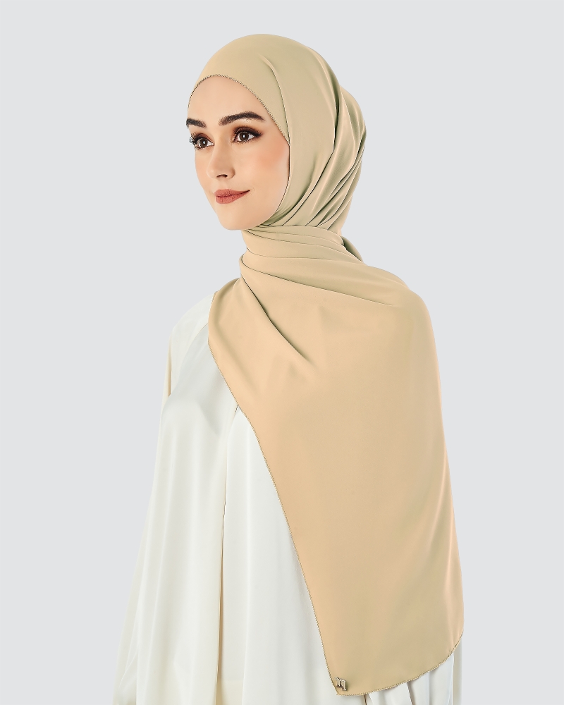 Image of EILA CHIFFON SHAWL - SAND