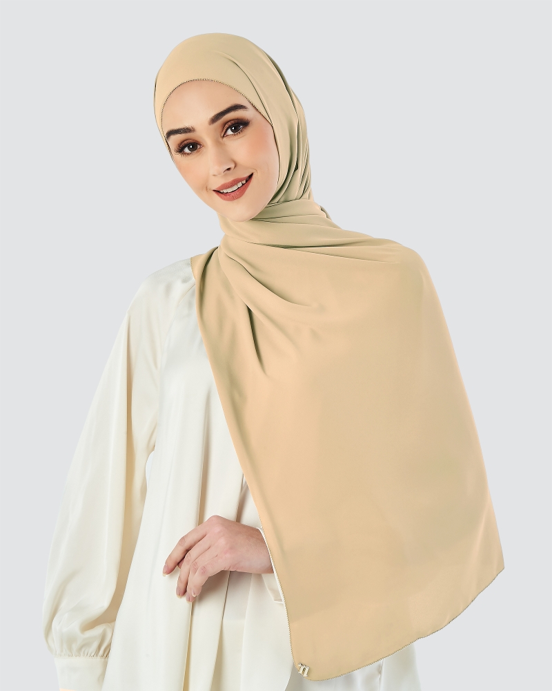 Image of EILA CHIFFON SHAWL - SAND