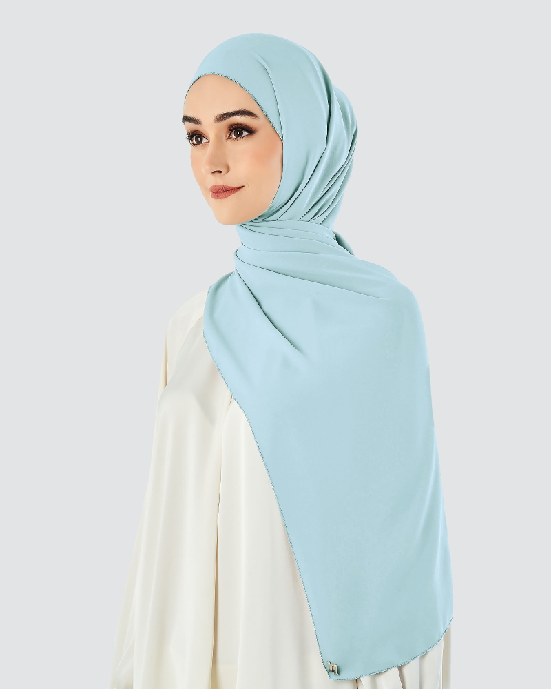 Image of EILA CHIFFON SHAWL - SEA