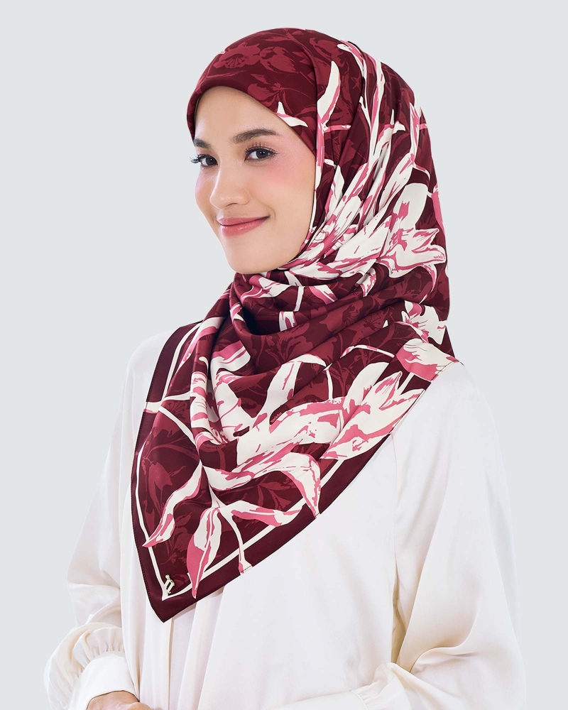 Image of FLEUR SQUARE - ROUGE