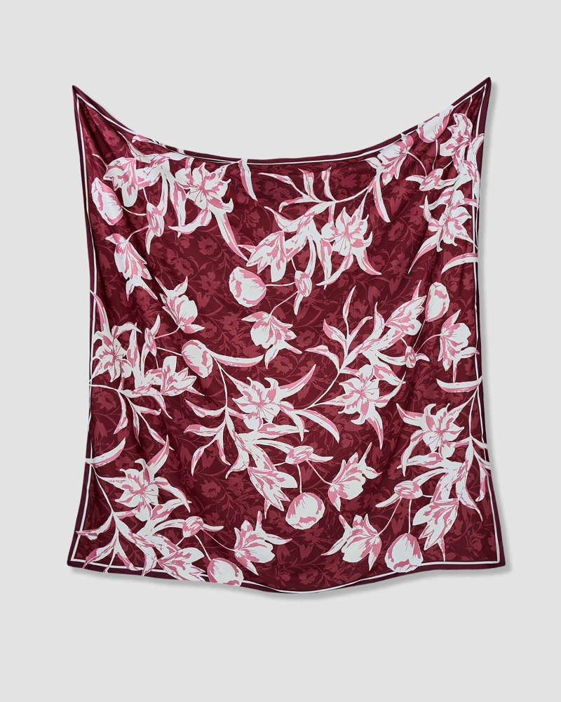 Image of FLEUR SQUARE - ROUGE