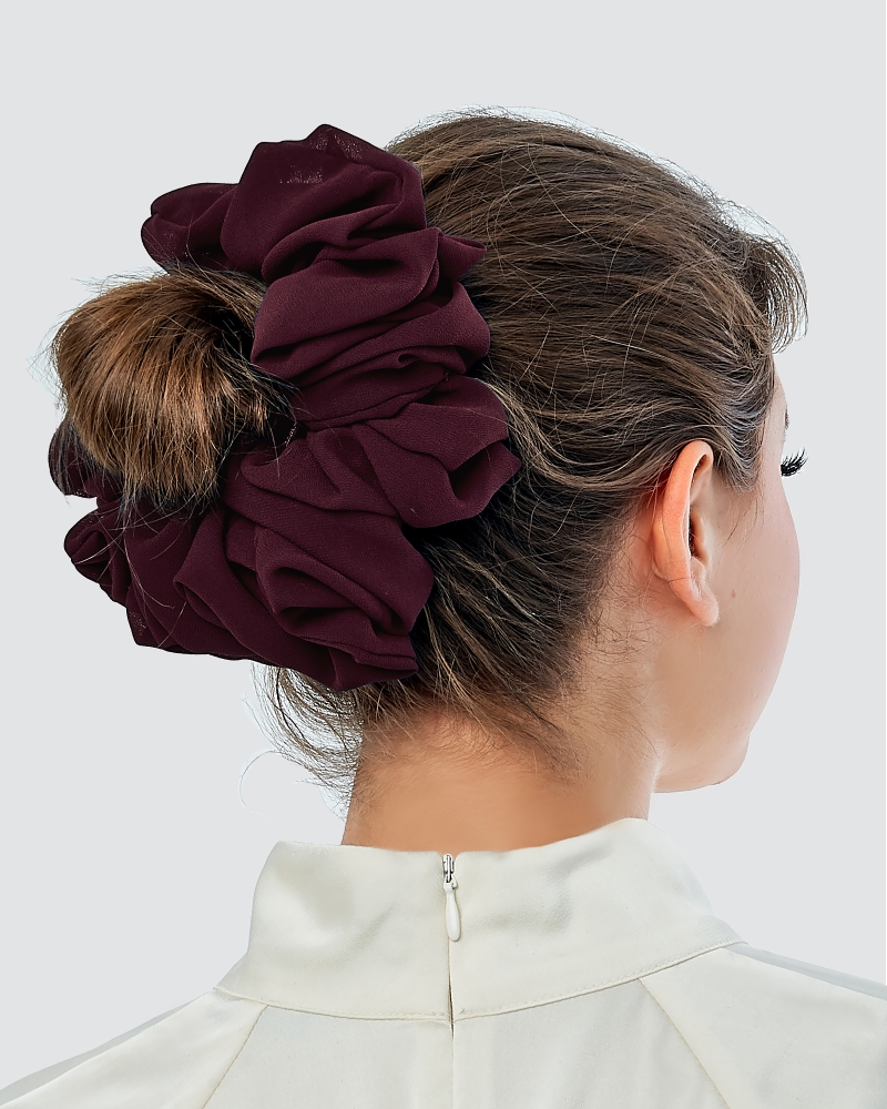 Image of FLUFF CHIFFON SCRUNCHY - MULTICOLOUR