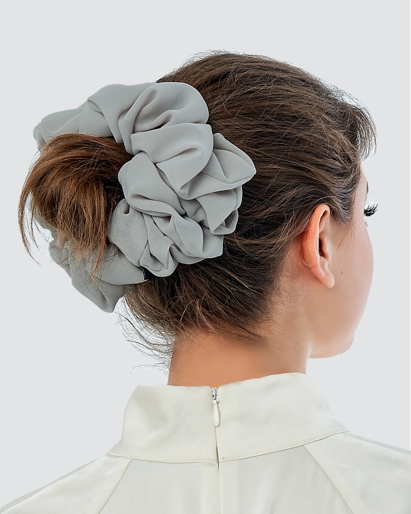 Image of FLUFF CHIFFON SCRUNCHY - MULTICOLOUR