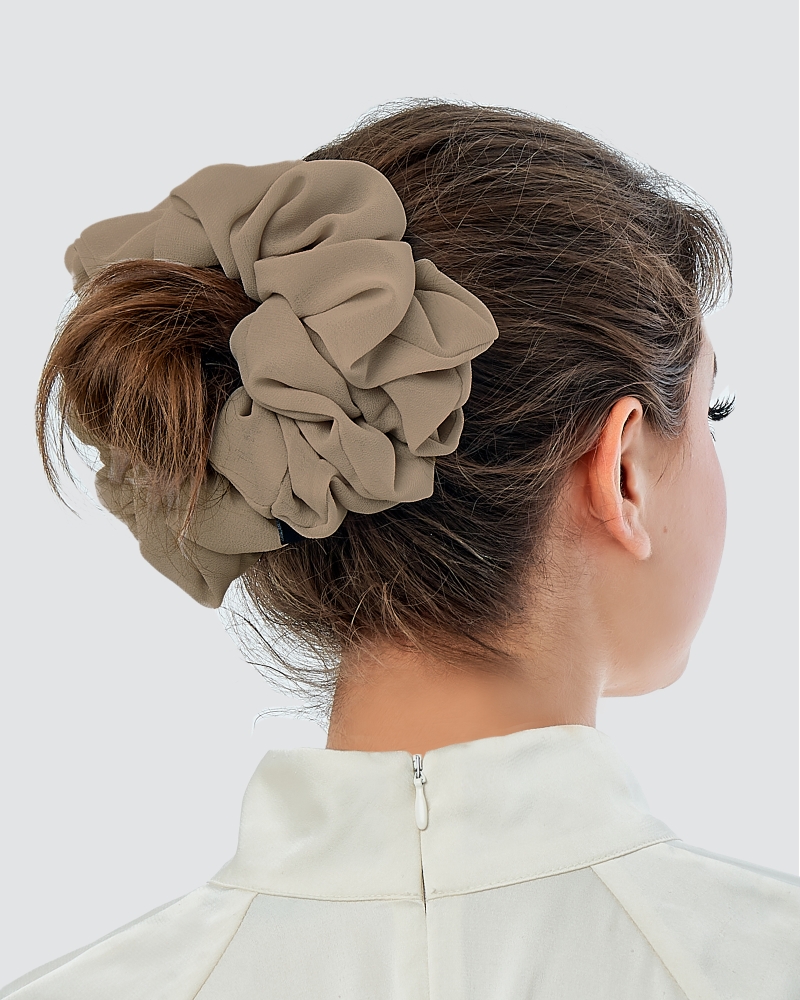 Image of FLUFF CHIFFON SCRUNCHY - MULTICOLOUR