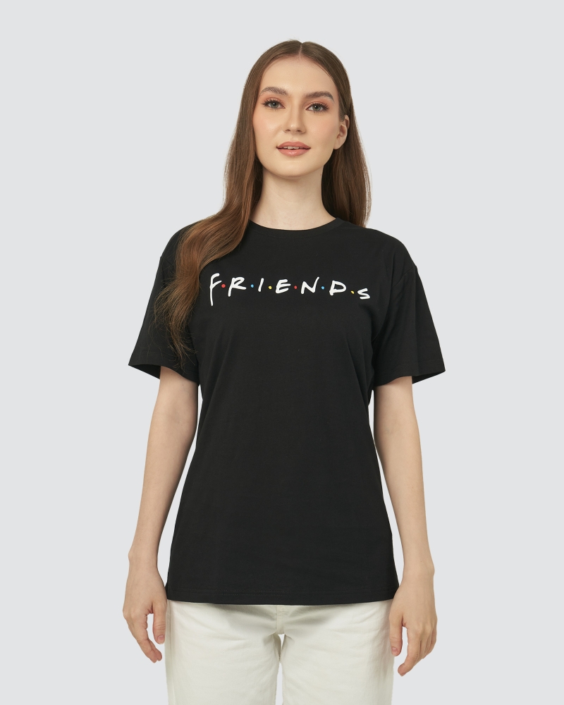 FRIENDS X NAELOFAR THE BEST-TEE - F.R.I.E.N.D.S - BLACK