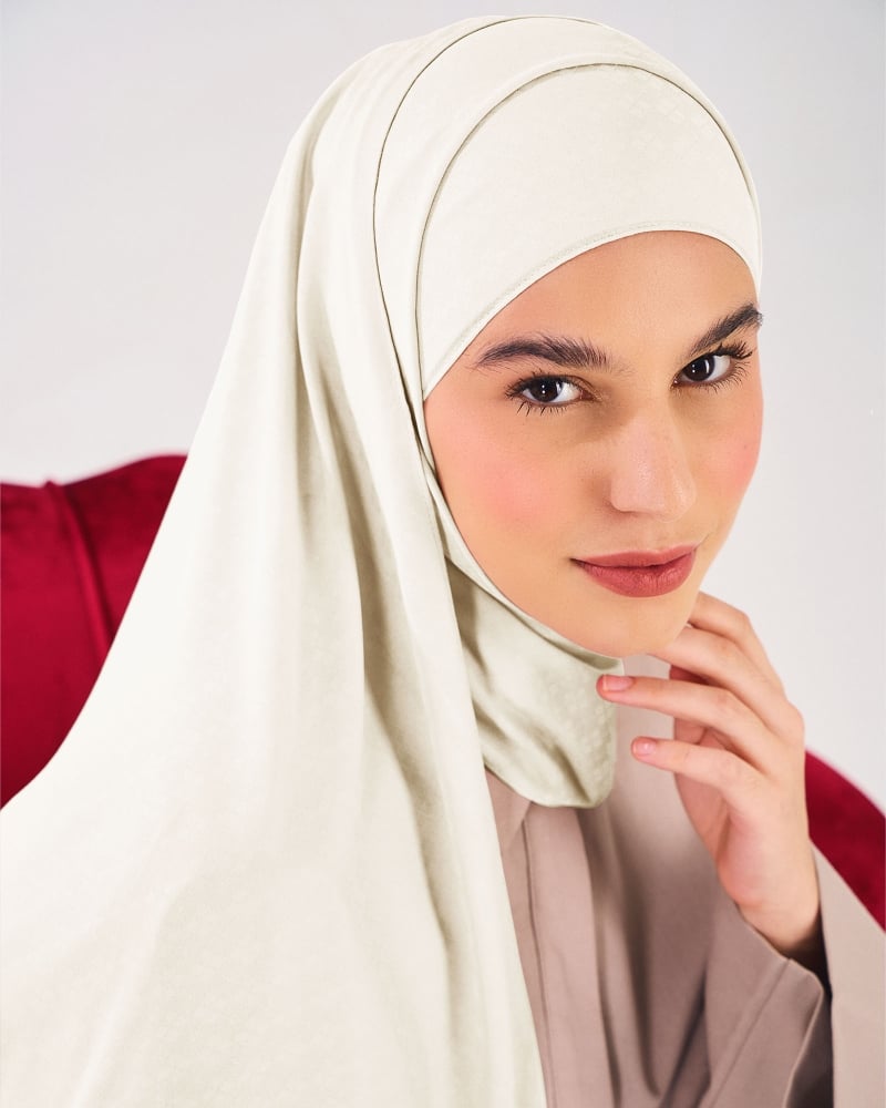 GAIA CHIFFON SHAWL - IVORY