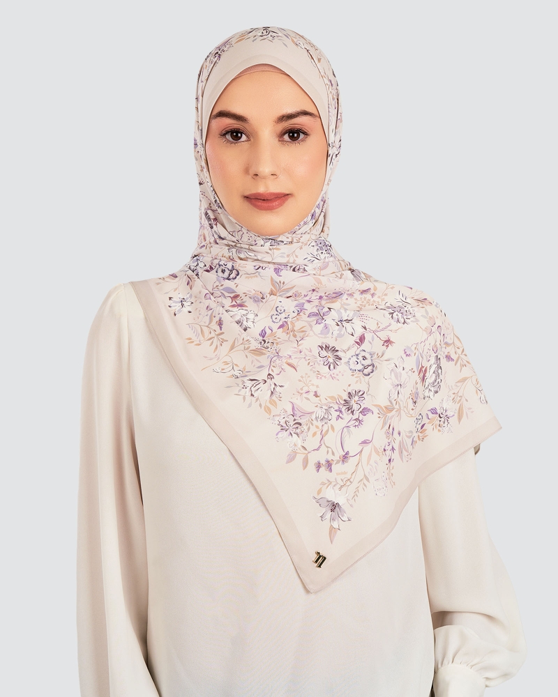 Image of HARUM CHIFFON SHAWL - PEBBLE