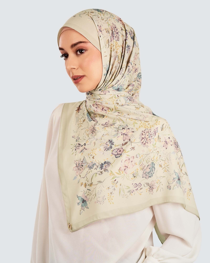 Image of HARUM CHIFFON SHAWL - WILLOW