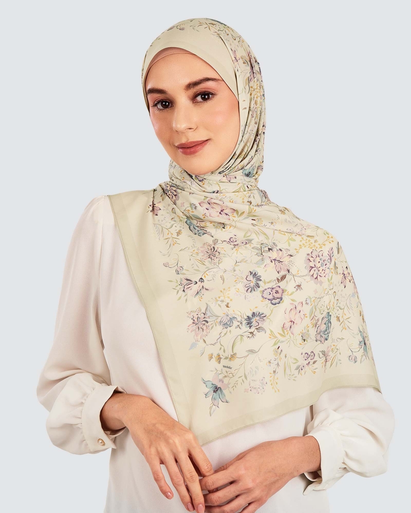 Image of HARUM CHIFFON SHAWL - WILLOW