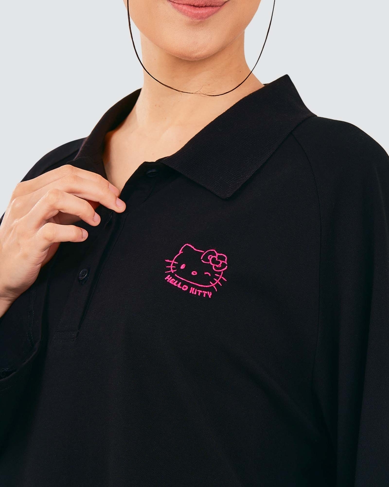 Image of HELLO KITTY X NAELOFAR TUFTED TOP - RASPBERRY RIPPLE