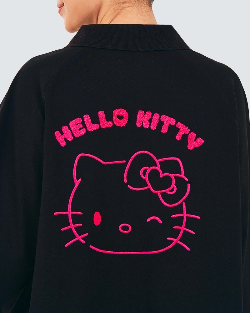 Image of HELLO KITTY X NAELOFAR TUFTED TOP - RASPBERRY RIPPLE
