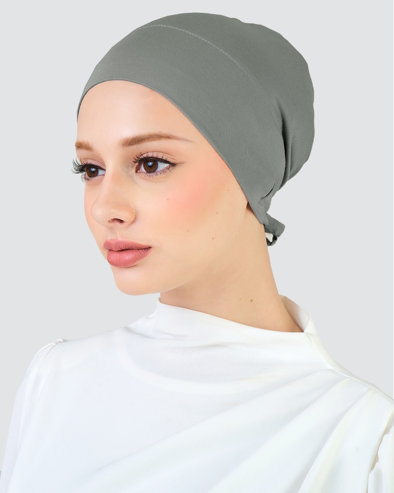 Image of INNER DRAWSTRING SNOWCAP - DARK GREY