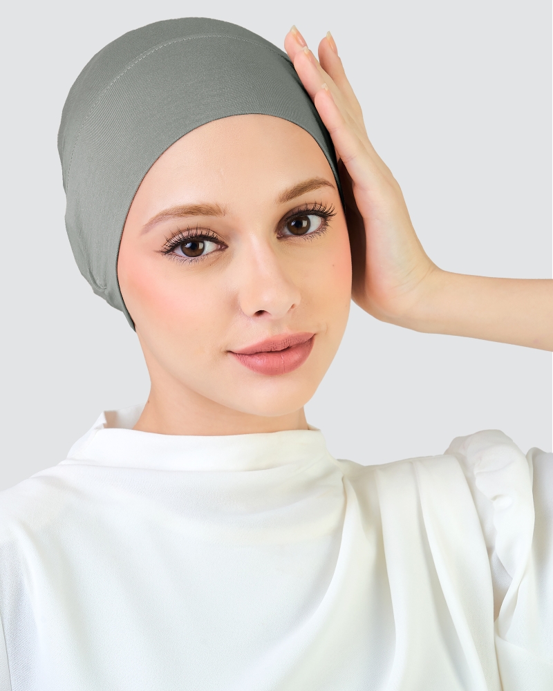 Image of INNER DRAWSTRING SNOWCAP - DARK GREY