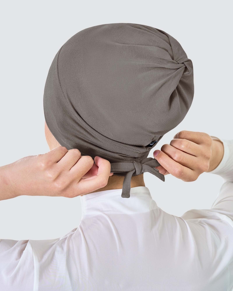 Image of INNER DRAWSTRING SNOWCAP - GREY