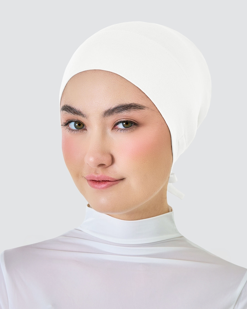 Image of INNER DRAWSTRING SNOWCAP - IVORY