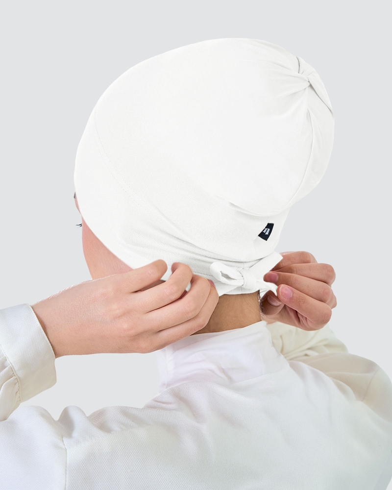 Image of INNER DRAWSTRING SNOWCAP - IVORY