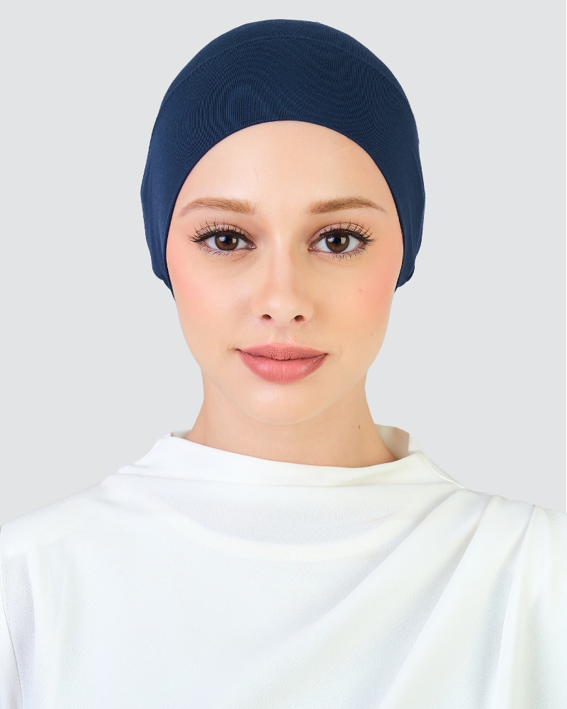 Image of INNER DRAWSTRING SNOWCAP - NAVY